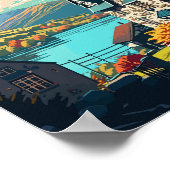 Ambleside Engeland vintage reisillustratie Poster (Hoek)