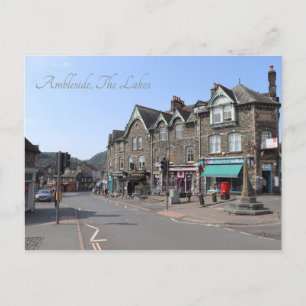 Ambleside Town Center, The Lakes, Engeland Briefkaart