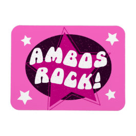 Ambo Driver Ambos Rock Funny Pink Magneet