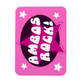 Ambo Driver Ambos Rock Funny Pink Magneet (Verticaal)
