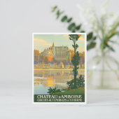 Amboise castle France vintage Briefkaart (Staand voorkant)