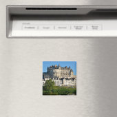 Amboise castle in France Briefkaart Square Sticker Magneet (Insitu (Vaatwasser))