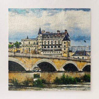 Amboise Castle in Loire Valley, Frankrijk Legpuzzel