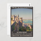 Amboise France vintage Briefkaart (Voorkant / Achterkant)