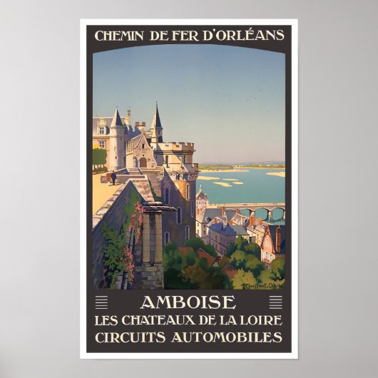 Amboise France vintage Poster (Voorkant)