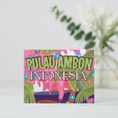 Ambon-eiland Indonesië reisposter Briefkaart (Staand voorkant)