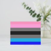 Ambonec Pride Vlag Briefkaart (Staand voorkant)