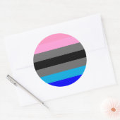 Ambonec Pride Vlag Ronde Sticker (Envelop)