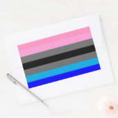 Ambonec trots rechthoekige sticker (Envelop)