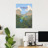 Amboro Nationaal Park Reisposter Poster (Thuiskantoor)