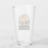 Amboseli National Park Kenia Travel Art Vintage Glas (Achterkant)