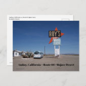 Amboy, Californië langs Rouite 66 Briefkaart (Voorkant / Achterkant)
