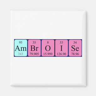 Ambroise periodiek table name magnet