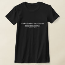 Ambrose Bierce Patience Definitie Quote T-shirt