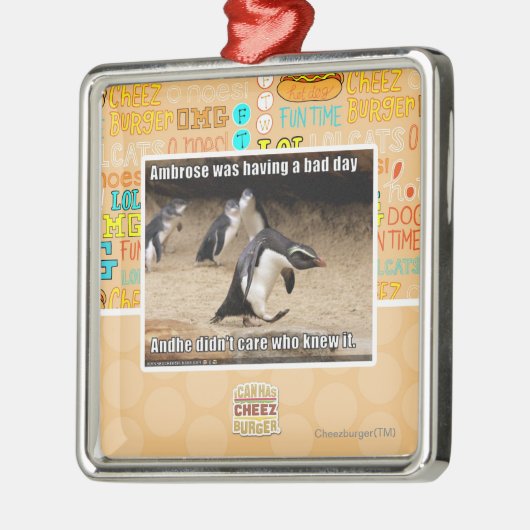 Ambrose had een slechte dag metalen ornament (Links)