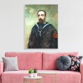 Ambrose McEvoy Petty Officer E. Pitcher Canvas Afdruk (Insitu (Woonkamer))
