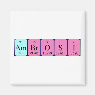 Ambrosi periodieke table name magnet