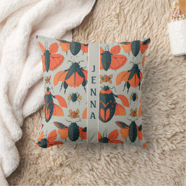 Ambrosia Kever Retro Kleurrijk Aangepast Patroon Kussen