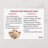 Ambrosia Salade Recept Kaart (Achterkant)