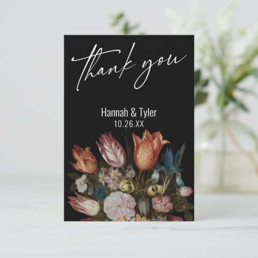 Ambrosius Bosschaert "Bloemen in een Glas" Schilde Bedankkaart (Staand voorkant)