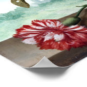 Ambrosius Bosschaert Bouquet op de rand van een ra Poster (Hoek)