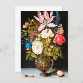 Ambrosius Bosschaert - stil leven met bloemen Bedankkaart (Voorkant / Achterkant)