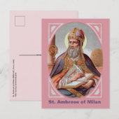 Ambrosius van Milaan (BEN 001) Briefkaart (Voorkant / Achterkant)
