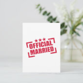 ambtenaar gehuwd briefkaart (Staand voorkant)