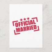 ambtenaar gehuwd briefkaart (Voorkant)