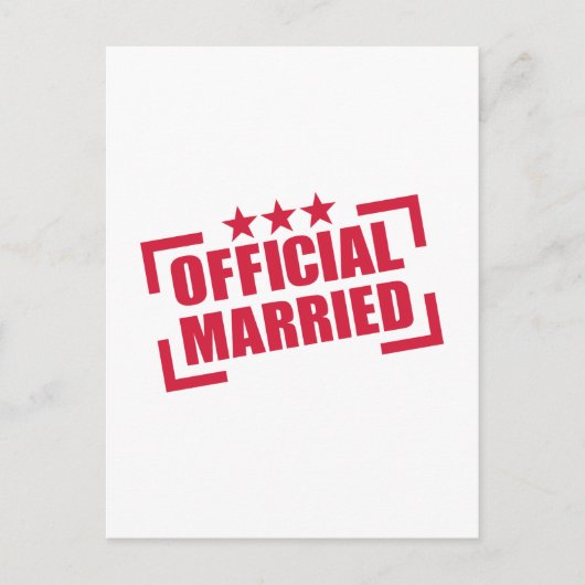 ambtenaar gehuwd briefkaart (Voorkant)