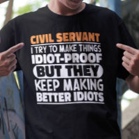 Ambtenaar Ik probeer dingen grappig te zeggen