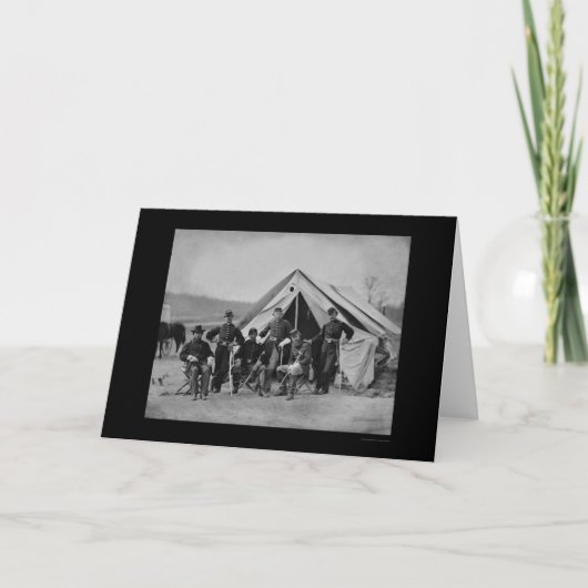 Ambtenaren in Gettysburg 1863 Kaart (Voorkant)