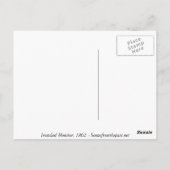 Ambtenaren op het deck van de Ironclad Monitor Bur Briefkaart (Achterkant)