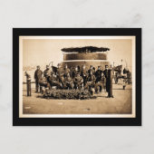 Ambtenaren op het deck van de Ironclad Monitor Bur Briefkaart (Voorkant)
