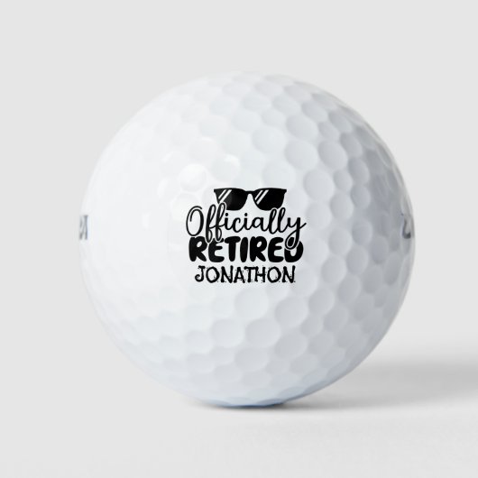 Ambtenarendienst met gepersonaliseerde naam golfballen (Voorkant)