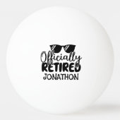 Ambtenarendienst met gepersonaliseerde naam pingpongbal (Voorkant)