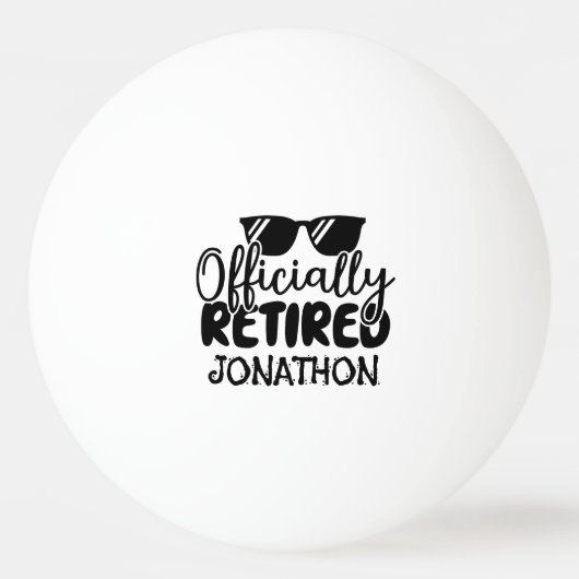 Ambtenarendienst met gepersonaliseerde naam pingpongbal (Voorkant)