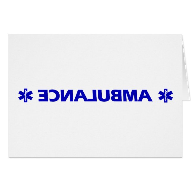 Ambulance (achterwaarts) (Voorkant Horizontaal)