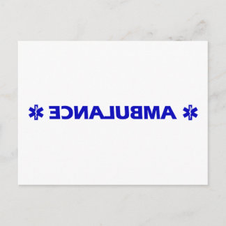 Ambulance (achterwaarts) briefkaart