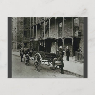 Ambulance Bellevue Hospital, New York City 1895 Briefkaart