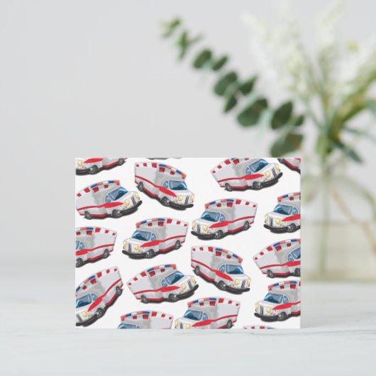 Ambulance Briefkaart (Staand voorkant)