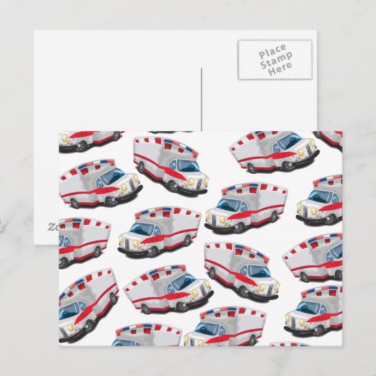 Ambulance Briefkaart (Voorkant / Achterkant)