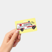 Ambulance cartoon illustratie badge (Handheld)