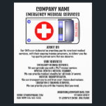 Ambulance Design, EMT, Paramedic Flyer<br><div class="desc">Ambulance design,  EMT,  Paramedic Adverteren brochures door de Visitekaartje winkel.</div>