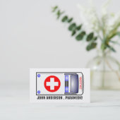 Ambulance Design, EMT, Paramedic Visitekaartje (Staand voorkant)