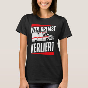 Ambulance die remmen verliest t-shirt