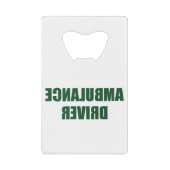 Ambulance driver creditkaart flessenopener (Voorkant)