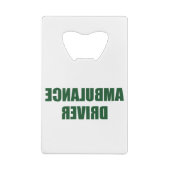 Ambulance driver creditkaart flessenopener (Achterkant)