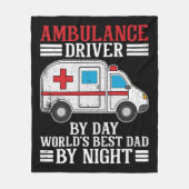 Ambulance Driver en Pa Fleece Deken (Voorkant)