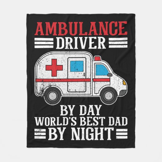 Ambulance Driver en Pa Fleece Deken (Voorkant)